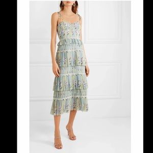 Self Portrait ‘Floral Tiered Lace Printed’ Dress